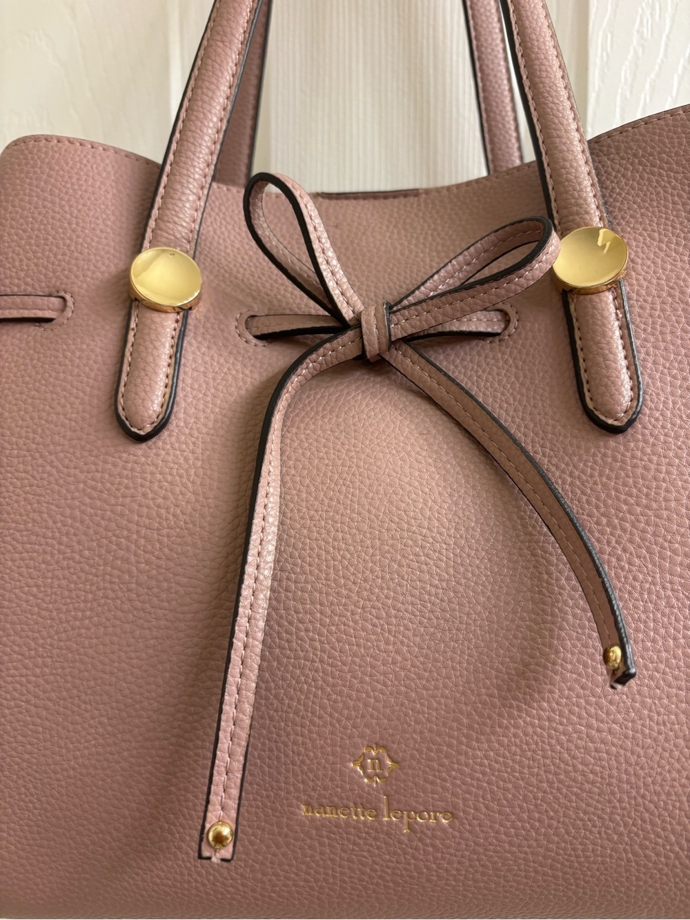 Nanette Lepore Arabelle large dusty lavender/pink satchel - Picture 3 of 8